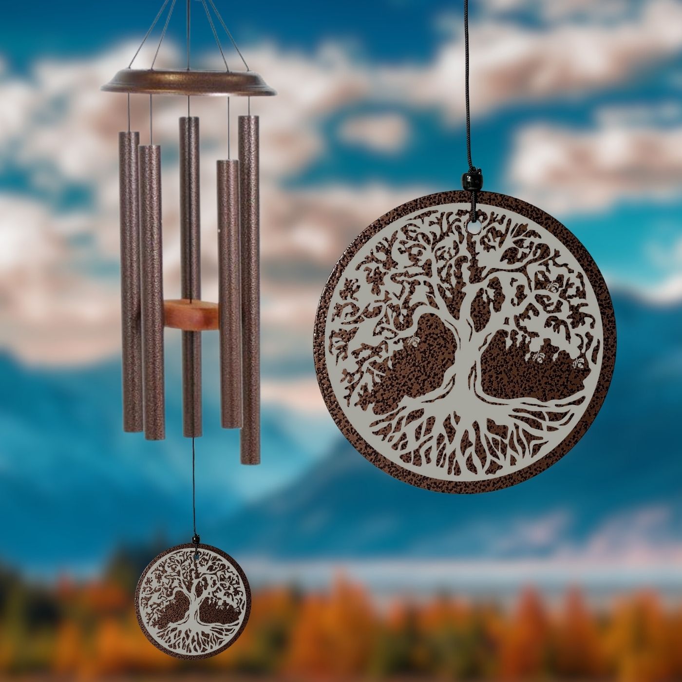 Shenandoah Melodies Copper Vein Tree of Life Wind Chime - Scale Eb