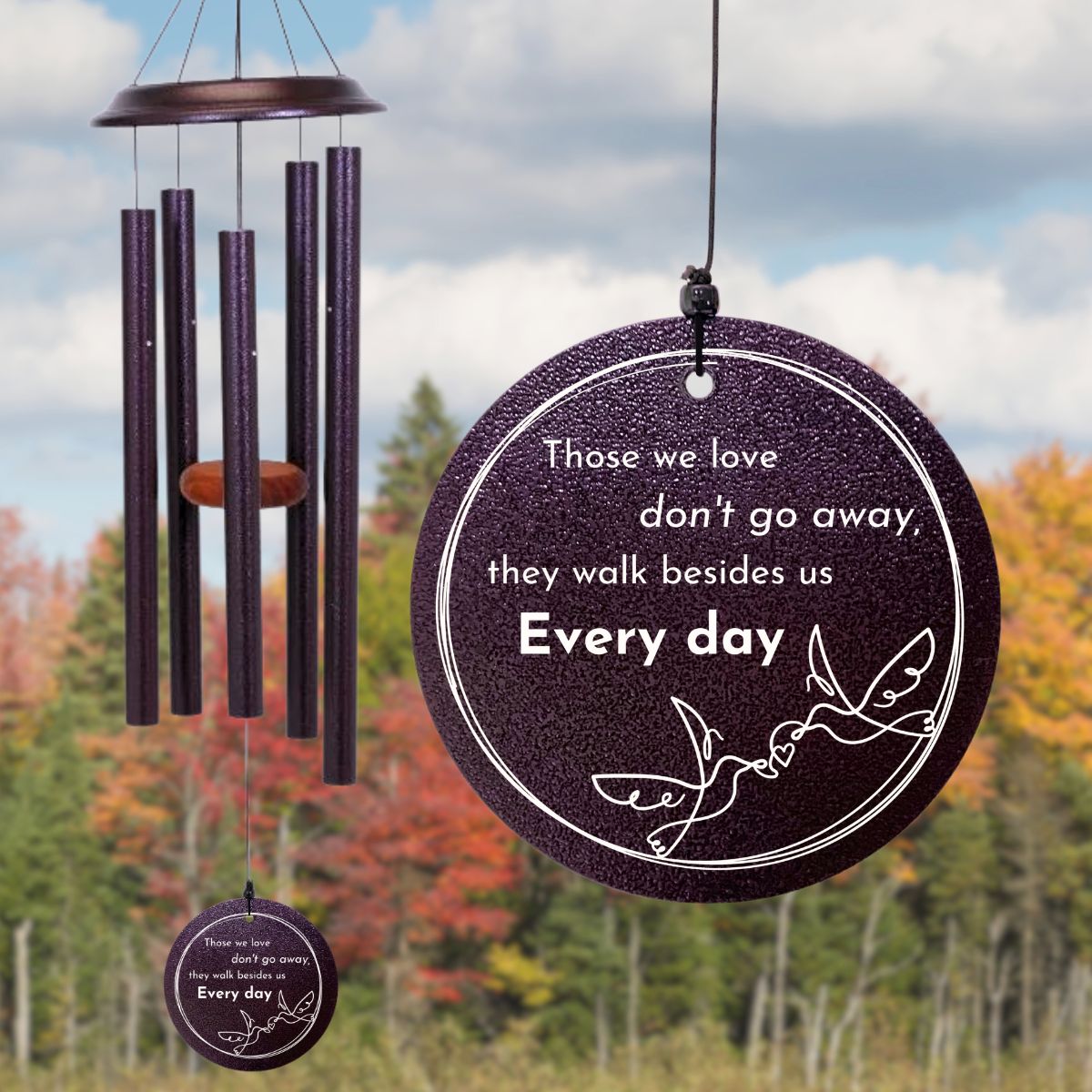 Shenandoah Melodies 35 Inch Plum Wind Chime - Those We Love