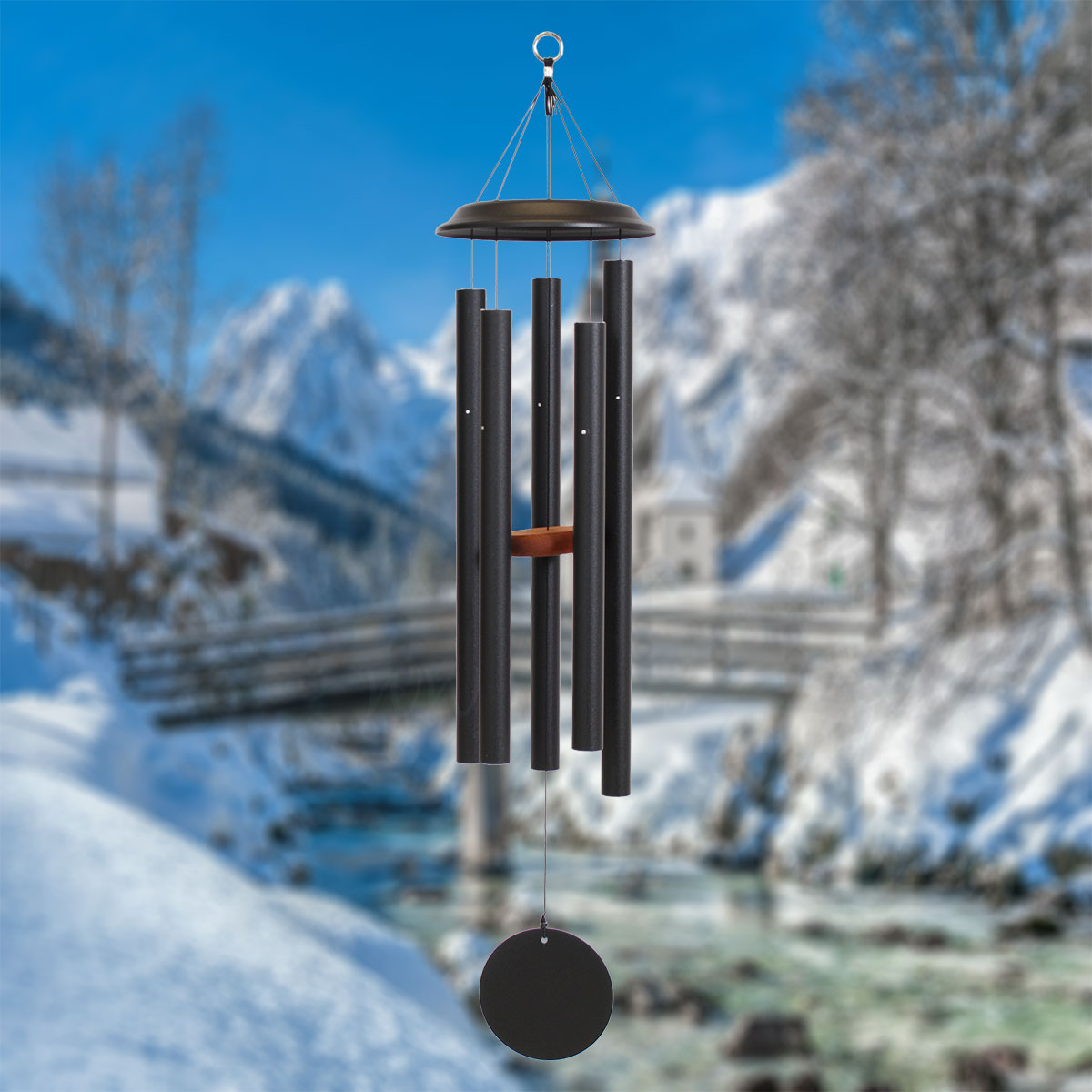 Shenandoah Melodies 42 Inch Black Wind Chime - Scale Of D