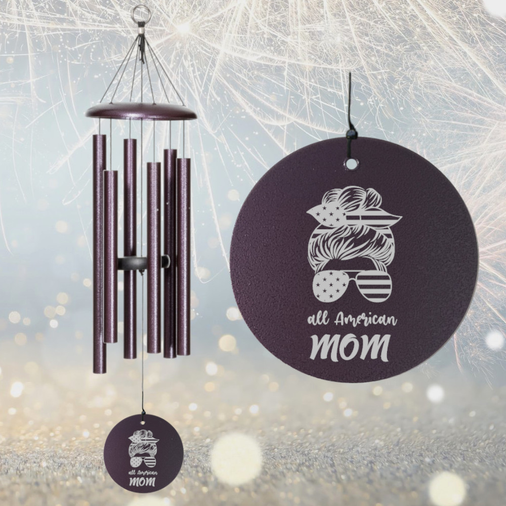Corinthian Bells 30 Inch Plum Wind Chime - Scale Of A - All American Mom