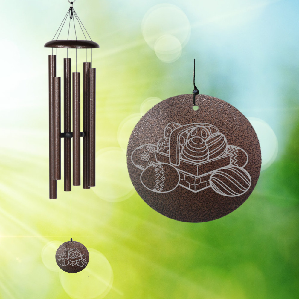 Corinthian Bells 44 Inch Copper Vein Wind Chime - Scale Of C - Egg Basket