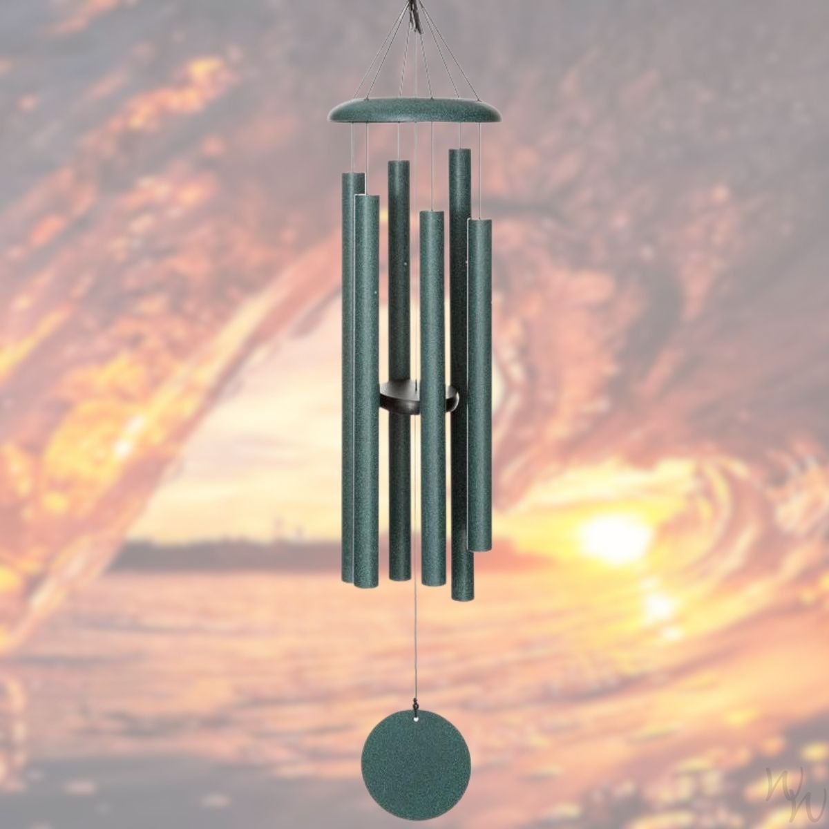 Corinthian Bells 44 Inch Patina Green Wind Chime - Scale Of C
