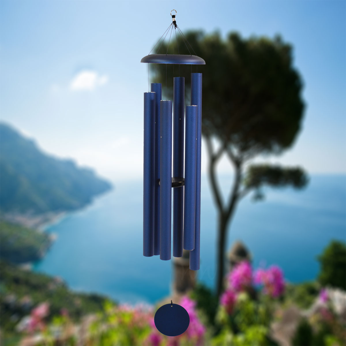 Corinthian Bells 65 Inch Midnight Blue Wind Chime - Scale Of D#