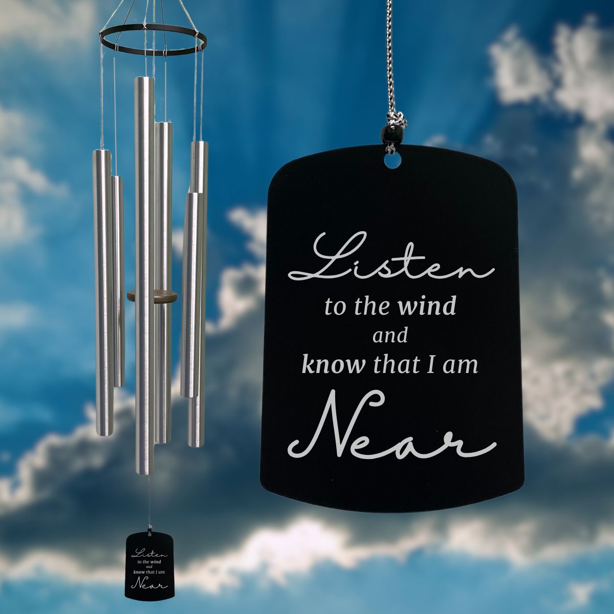 Premium Amazing Grace 55 Inch Wind Chime - Listen to the Wind