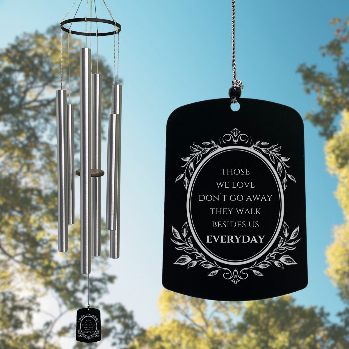 Premium Amazing Grace 55 Inch Wind Chime - Those We Love Don't Go Away