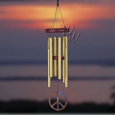 Woodstock Percussion Peace Wind Chime Bronze