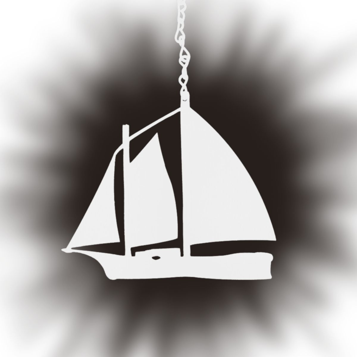 Wind Bell Sail - White Sail Boat