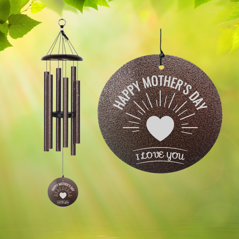 Corinthian Bells 27 Inch Copper Vein Wind Chime - Scale Of C - Happy Mother's Day