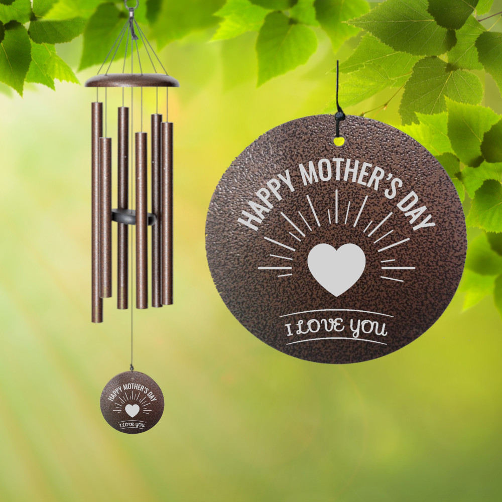 Corinthian Bells 36 Inch Copper Vein Wind Chime - Scale Of E - Happy Mother's Day