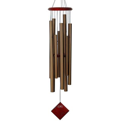 Woodstock Percussion 40 Inch Chimes of the Eclipse Wind Chime - Bronze - Engravable Sail