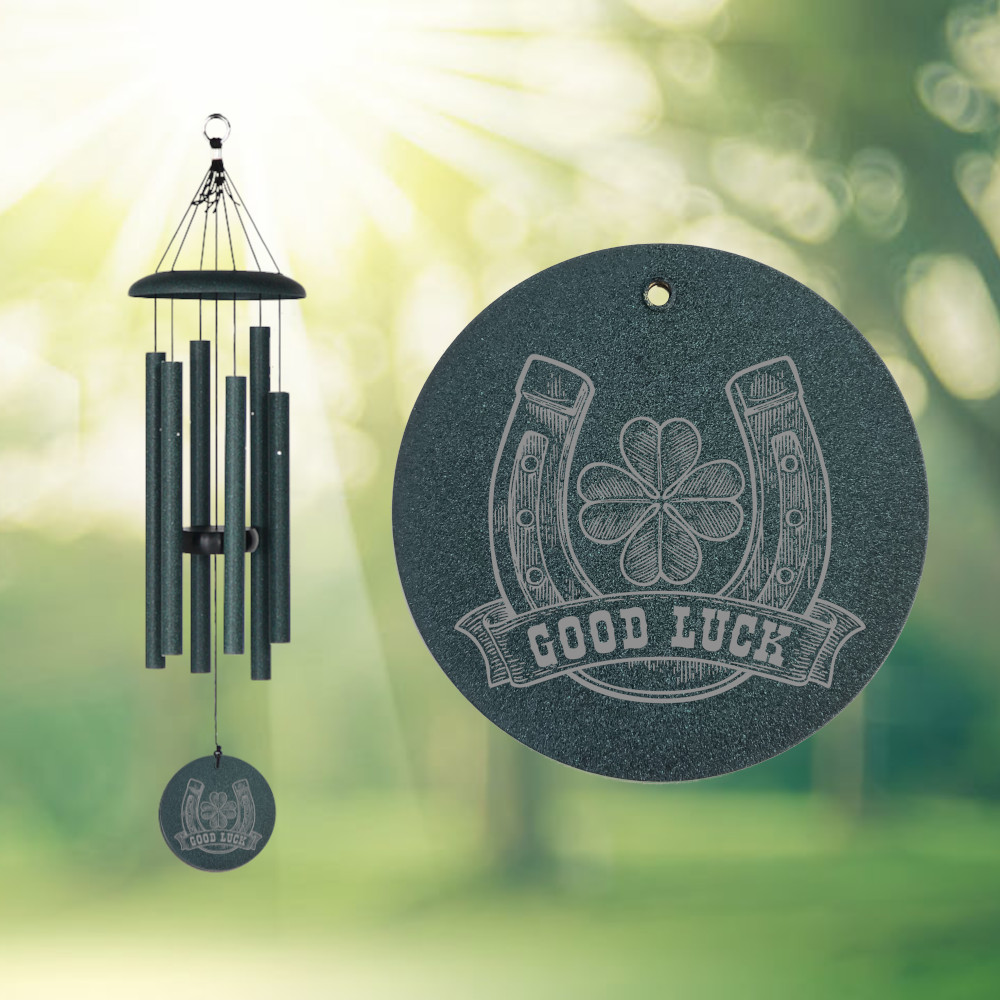 Corinthian Bells 30 Inch Green Wind Chime - Scale Of A - Good Luck