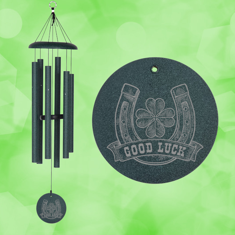 Corinthian Bells 36 Inch Green Wind Chime - Scale Of E - Good Luck
